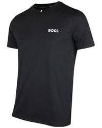 BOSS - Boss Stripe Detailed Short-Sleeved T-Shirt - Lyst