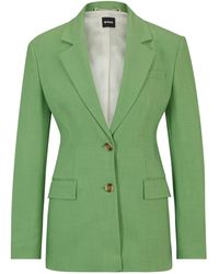 BOSS - Single-Breasted Blazer - Lyst