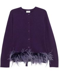 P.A.R.O.S.H. - Long-Sleeved Knitted Cardigan - Lyst