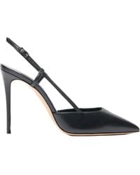 Casadei - 100Mm Julia Pointed-Toe Slingback Heeled Pumps - Lyst