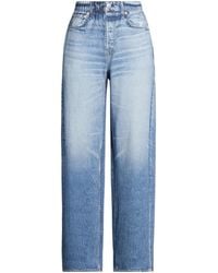 Rag & Bone - Plain Colour Wide-Leg Trousers - Lyst
