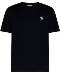 Maison Kitsuné - Maison Kitsuné Chillax Fox Patch Crewneck T-Shirt - Lyst