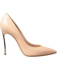 Casadei - Sculpted-Heel Pointed Pumps - Lyst