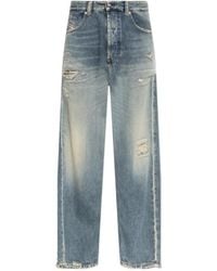 DIESEL - 2024 D-Macs Distressed Jeans - Lyst
