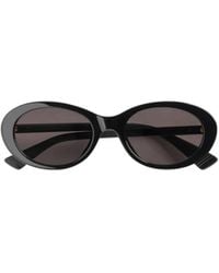Bottega Veneta - Eyewear Oval Frame Sunglasses - Lyst