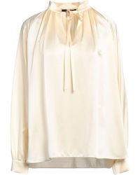 Max Mara - Solid Color Satin Long-Sleeve Top - Lyst