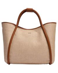 Max Mara - Double Handle Shoulder Bag - Lyst