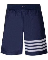 Thom Browne - 4-Bar Stripe Track Shorts - Lyst