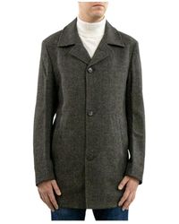 BOSS - Plaid Long-Sleeved Coat - Lyst