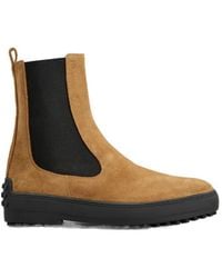 Tod's - Winter Gommino Suede Ankle Boots - Lyst
