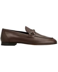 Tod's - Strap Leather Loafers - Lyst