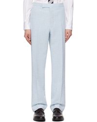 Thom Browne - Backstrap-Detail Checked Tailored Trousers - Lyst