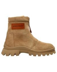 DSquared² - Front-Zip Ankle Boots - Lyst