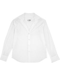 MM6 by Maison Margiela - Long Sleeved Buttoned Shirt - Lyst