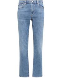 FRAME - Straight-Leg Cotton Jeans - Lyst
