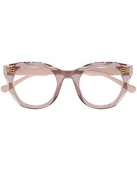 Chloé - Chloé Eyewear Oval-Frame Glasses - Lyst
