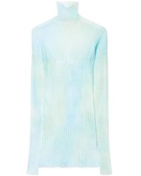 Off-White c/o Virgil Abloh - Tie-Dye Sheer Minidress - Lyst