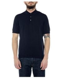 Drumohr - Short Sleeved Knitted Polo Shirt - Lyst