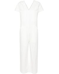 A.P.C. - Short-Sleeve V-Neck Jumpsuit - Lyst