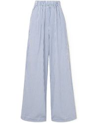 Frankie Shop - Mirca Striped Wide-Leg Pants - Lyst