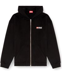 DIESEL - Boxt-Hood-Zip-Div Hoodie - Lyst