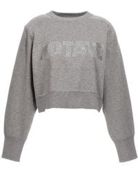ROTATE BIRGER CHRISTENSEN - 'Firm Knit Cropped' Sweater - Lyst