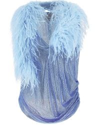 GIUSEPPE DI MORABITO - Sleeveless Mesh T-Shirt - Lyst