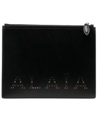 Alaïa - Alaïa Sandy Zipped Large Clutch Bag - Lyst