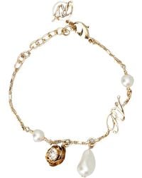 Roger Vivier - Rose Pearls Bracelet - Lyst