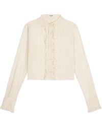 Celine - Romy Cropped Shirt - Lyst