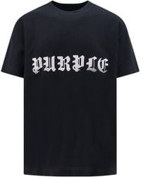 Purple Brand - Gothic Wordmark Cotton T-Shirt - Lyst