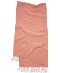 Acne Studios - Logo Patch Fringed-Edge Scarf - Lyst