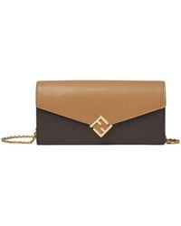 Fendi - Ff Diamonds Chain-Linked Continental Wallet - Lyst