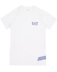 EA7 - Logo Printed T-Shirt - Lyst
