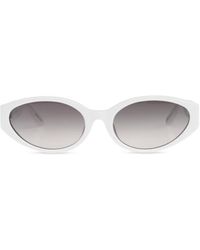 Linda Farrow - Lyra Oval Frame Sunglasses - Lyst