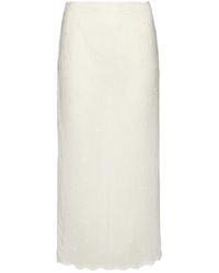 Magda Butrym - Embroidered Slip Skirt - Lyst