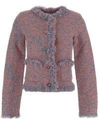 Rabanne - Fringed Trim Cardigan - Lyst