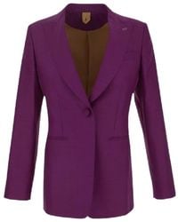Max Mara - Single-Breasted Virgin Wool-Blend Blazer - Lyst