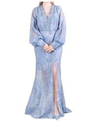 ERMANNO FIRENZE - Sheer Long-Sleeve Dresses - Lyst