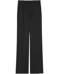 Saint Laurent - High Waist Flared Trousers - Lyst