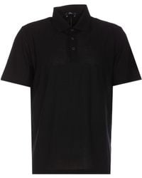Herno - Button Detailed Short-Sleeved Polo Shirt - Lyst