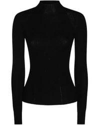 Twinset - Ribbed High-Neck Sweater - Lyst