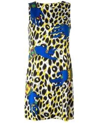 Moschino - A Printed Slim Dress - Lyst