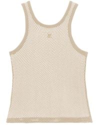 Courreges - Logo-Patch Mesh Top - Lyst
