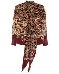 Etro - Printed Silk Shirt - Lyst