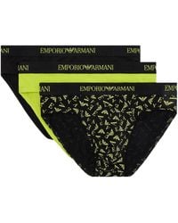 Emporio Armani - Elastic Waist Briefs Pants 3-Piece Set - Lyst