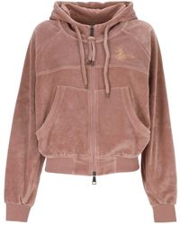Vivienne Westwood - Drawstring Zipped Hoodie - Lyst
