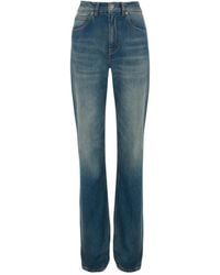 Victoria Beckham - Jeans With Belt Loops - Lyst