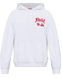 DIESEL - Boxt Hood Logo Hoodie - Lyst