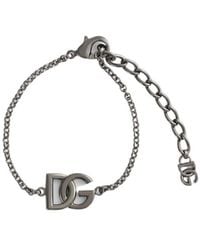 Dolce & Gabbana - Logo-Charm Bracelet - Lyst